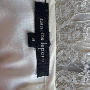 Nanette Lepore Ivory Lace Dress